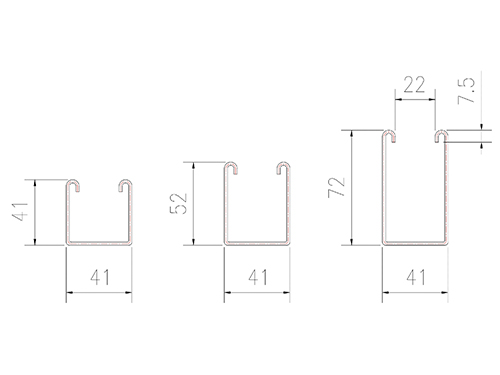 Plans des profils